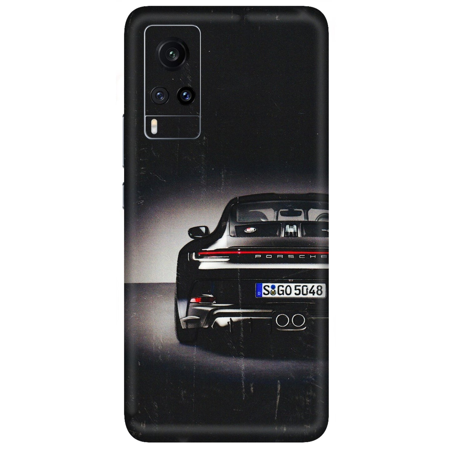VIVO Z/V/X/T/U/S Series Phone Skins (All Models) - New Black Porsche GT3 - 3D Embossed Finish (L-327) Vivo X60