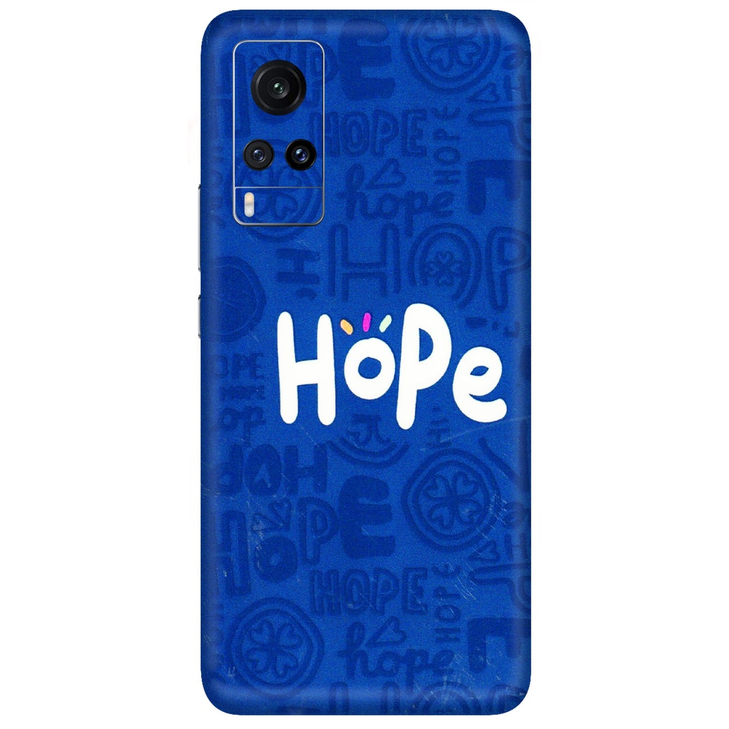 VIVO Z/V/X/T/U/S Series Phone Skins (All Models) - Hope Doodles Blue - 3D Embossed Finish (L-43) Vivo X60