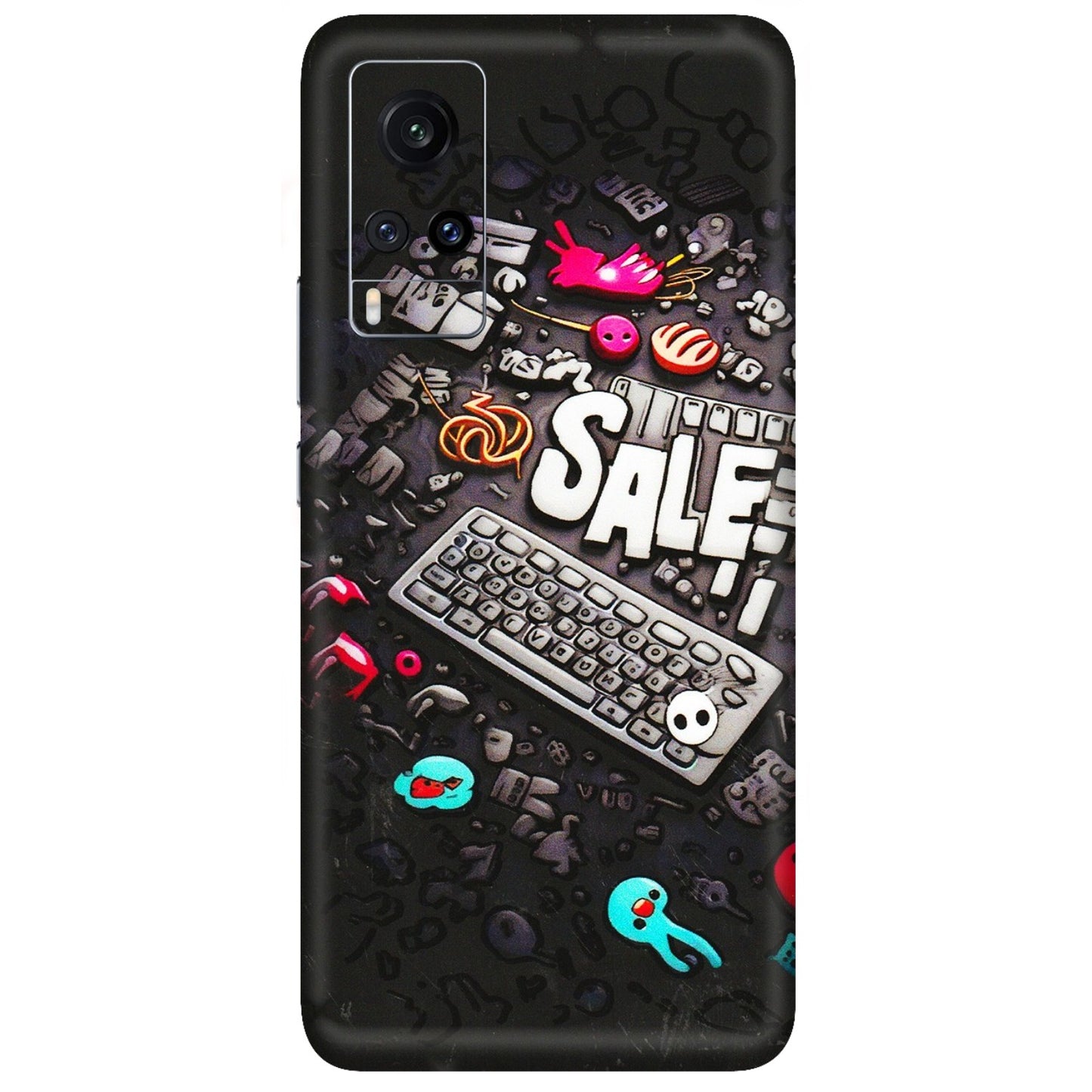 VIVO Z/V/X/T/U/S Series Phone Skins (All Models) - Gadgets Sale - 3D Embossed Finish (L-50) Vivo X60
