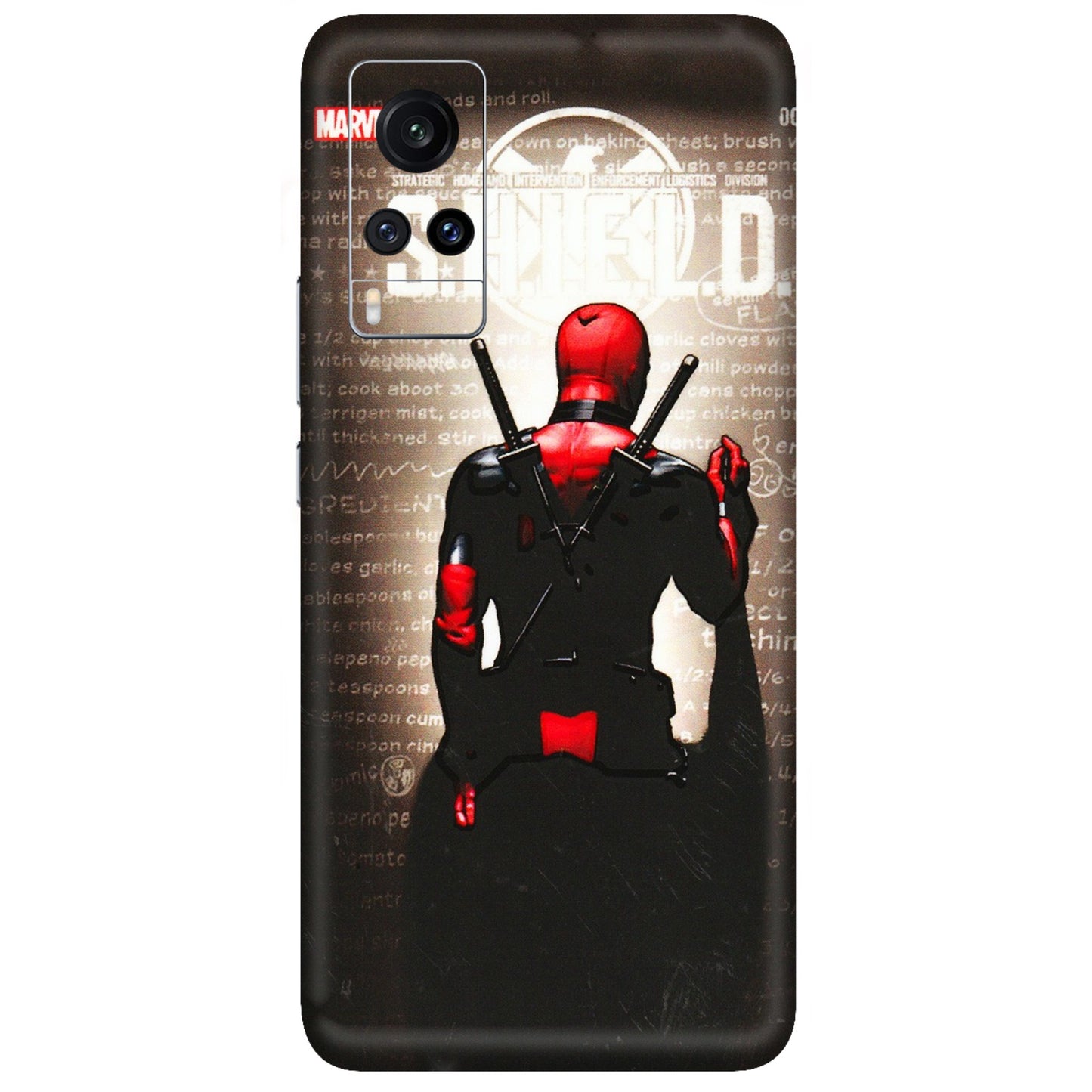 VIVO Z/V/X/T/U/S Series Phone Skins (All Models) - Deadpool - 3D Embossed Finish (L-56) Vivo X60