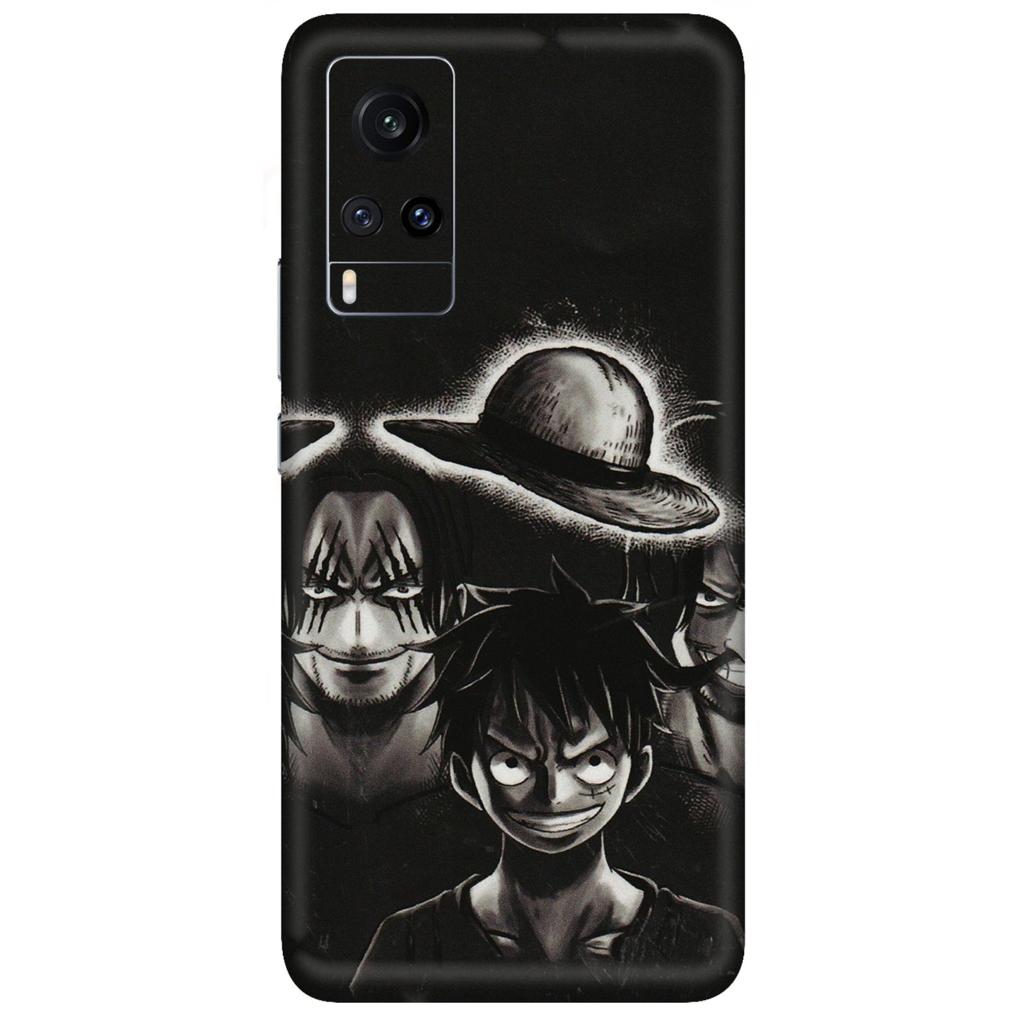 VIVO Z/V/X/T/U/S Series Phone Skins (All Models) - Black Luffy Hat - 3D Embossed Finish (L-57) Vivo X60