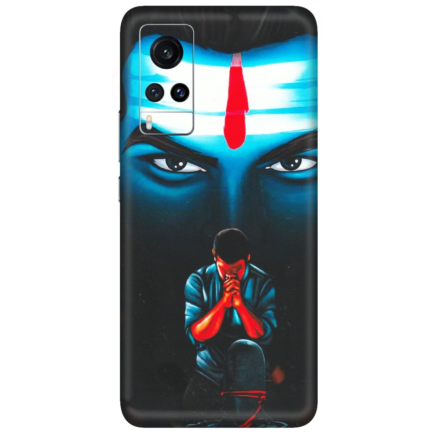 VIVO Z/V/X/T/U/S Series Phone Skins (All Models) - Mahakal Bhakt - Matte Finish (M-112) Vivo X60