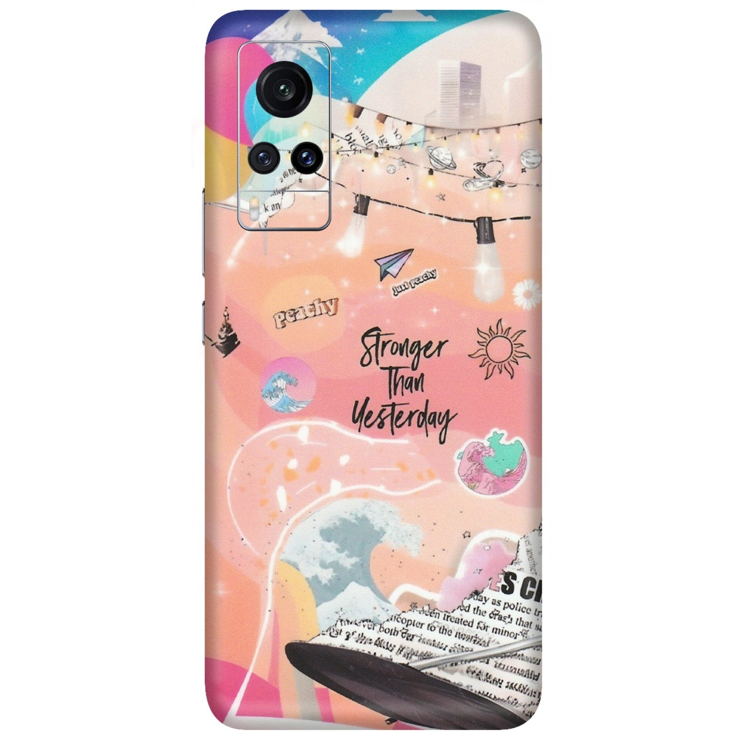 VIVO Z/V/X/T/U/S Series Phone Skins (All Models) - Stronger Then Yesterday - Matte Finish (M-128) Vivo X60