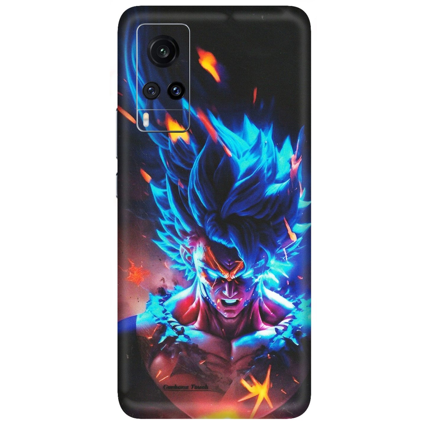 VIVO Z/V/X/T/U/S Series Phone Skins (All Models) - Angry Goku Dragon Ball Anime - Matte Finish (M-150) Vivo X60