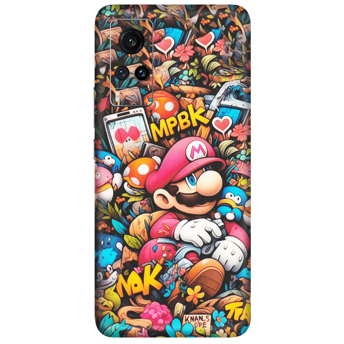 VIVO Z/V/X/T/U/S Series Phone Skins (All Models) - Super Mario Bros Artistic - Matte Finish (M-173) Vivo X60