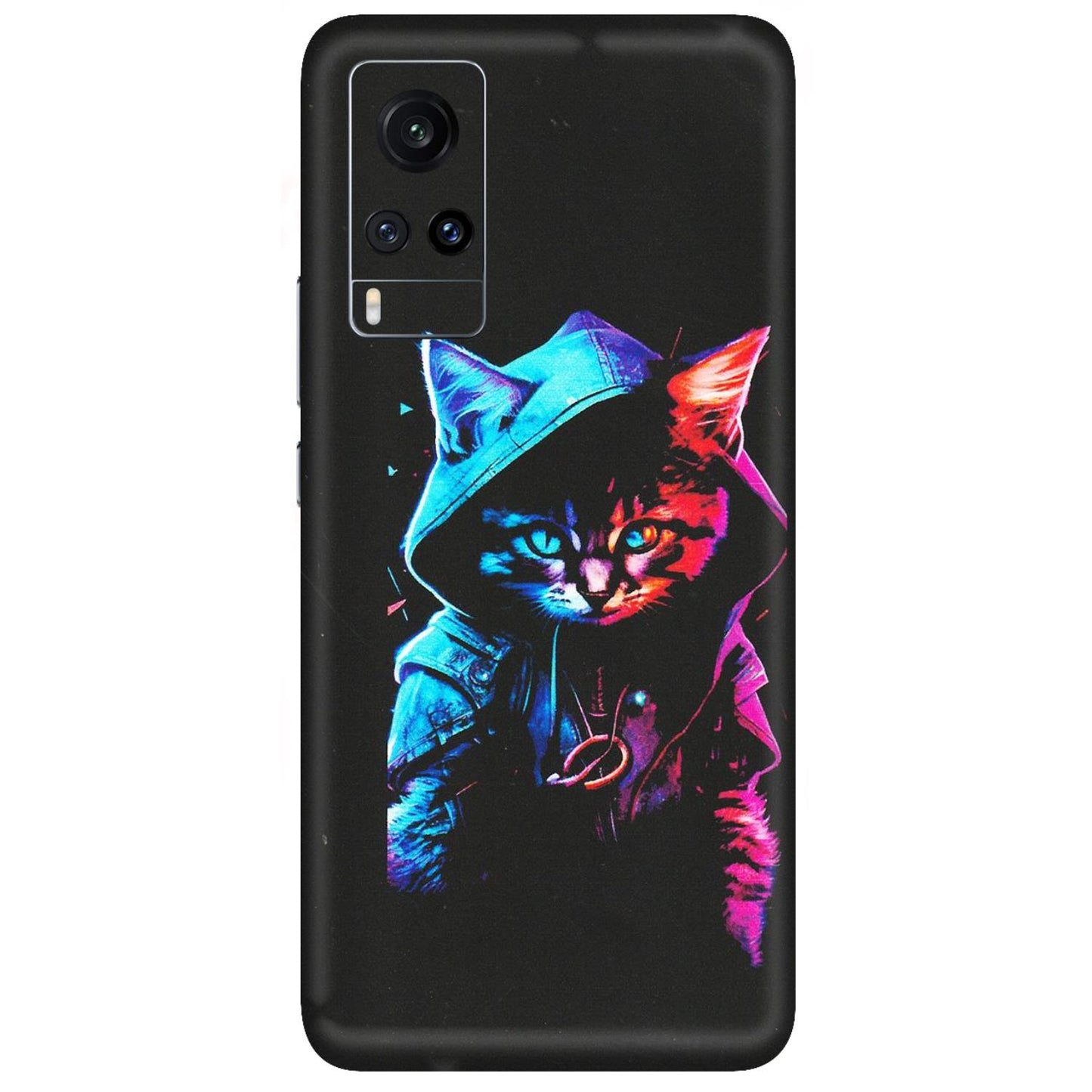 VIVO Z/V/X/T/U/S Series Phone Skins (All Models) - Cyberpunk Cat - Matte Finish (M-45) Vivo X60