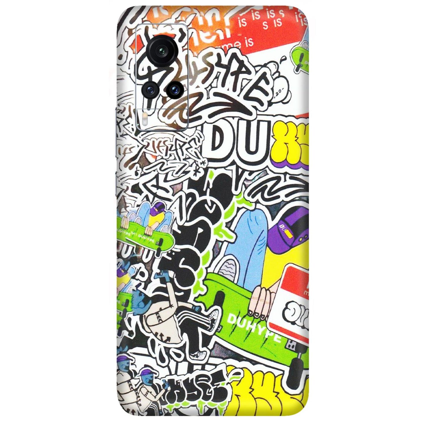 VIVO Z/V/X/T/U/S Series Phone Skins (All Models) - Dope Graffiti - Matte Finish (M-61) Vivo X60