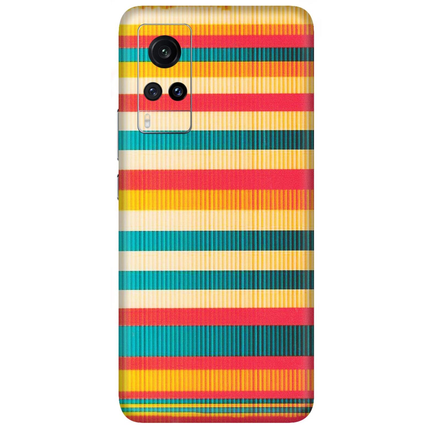 VIVO Z/V/X/T/U/S Series Phone Skins (All Models) - Colourful Stripes Soothing Effect - Matte Finish (M-86) Vivo X60