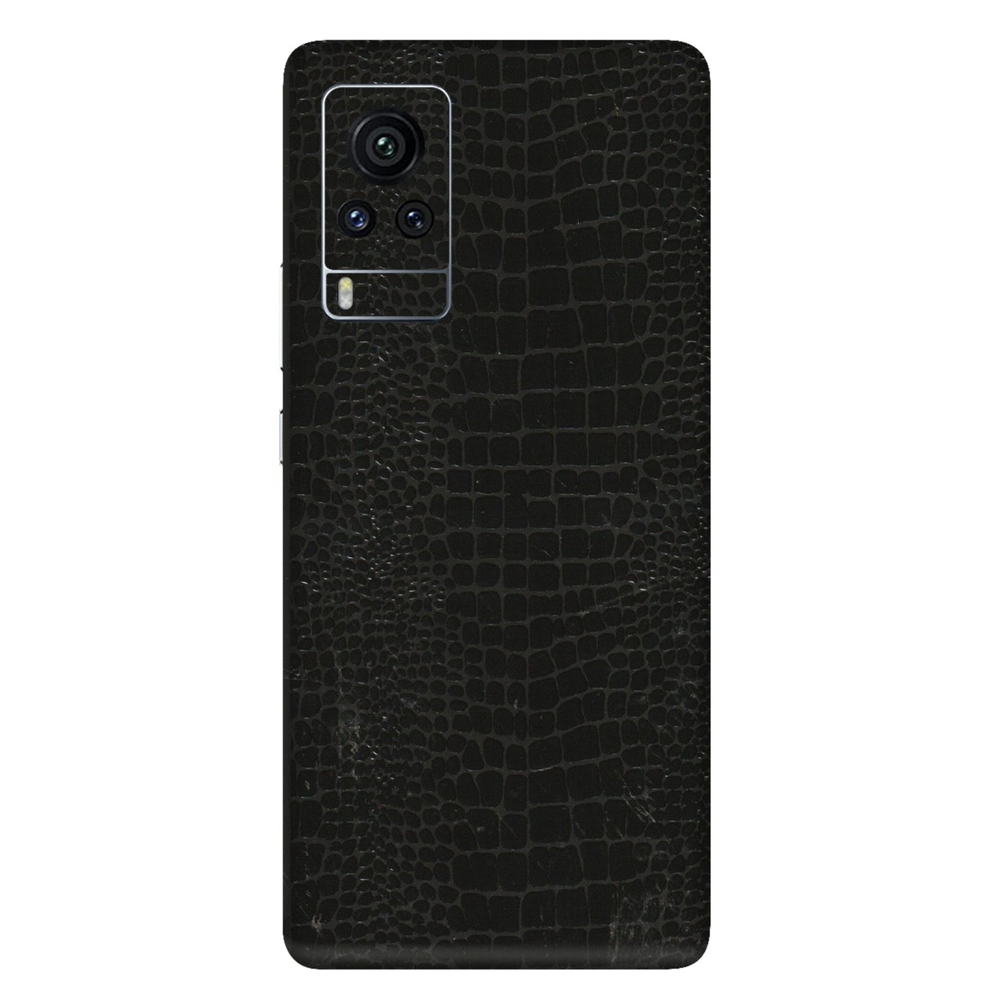 VIVO Z/V/X/T/U/S Series Phone Skins (All Models) - Snake Leather Black - 3D Embossed Finish (L-107) Vivo X60 Pro