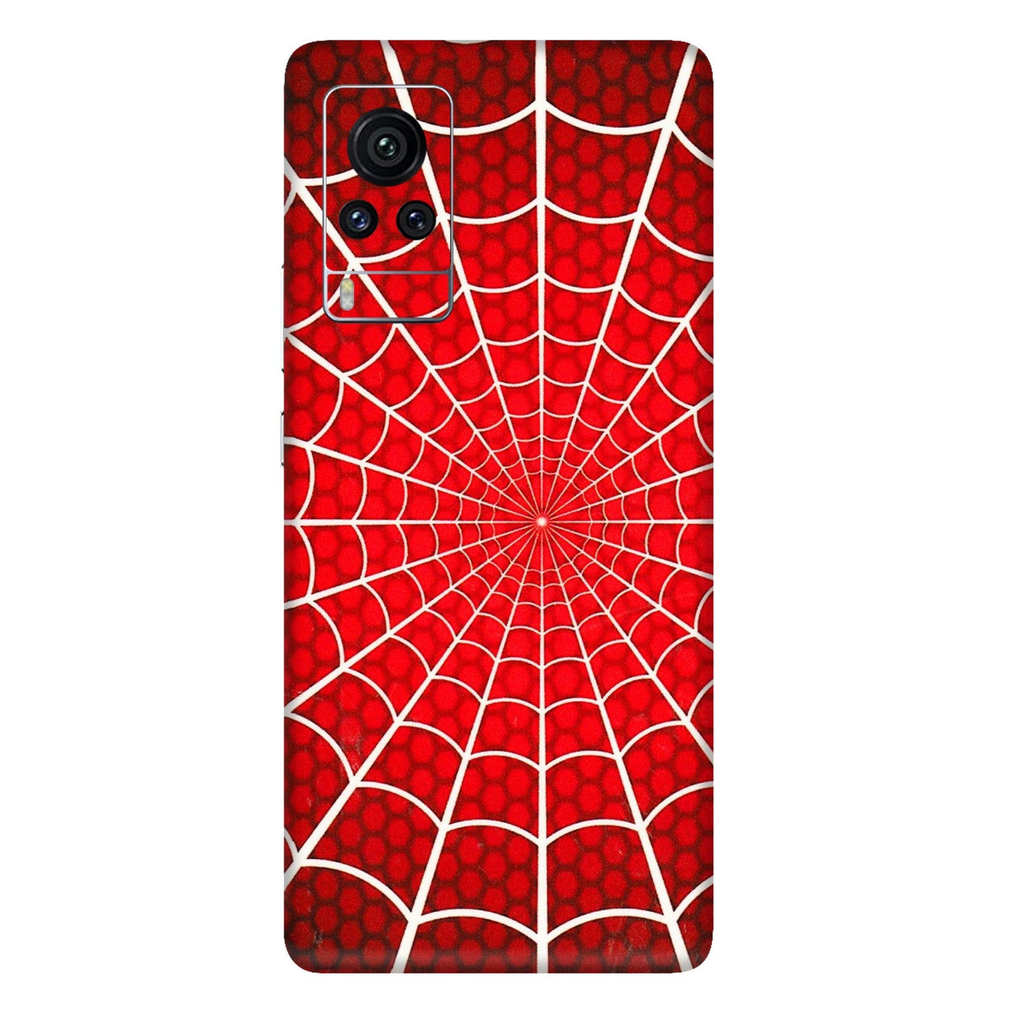 VIVO Z/V/X/T/U/S Series Phone Skins (All Models) - Classic Spidey Web - 3D Embossed Finish (L-115) Vivo X60 Pro