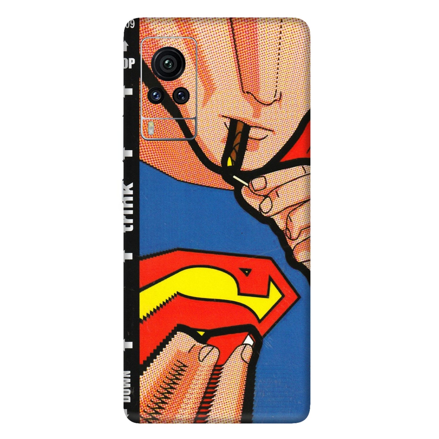 VIVO Z/V/X/T/U/S Series Phone Skins (All Models) - Superman Sutta - 3D Embossed Finish (L-130) Vivo X60 Pro