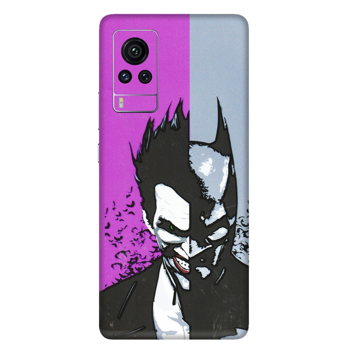 VIVO Z/V/X/T/U/S Series Phone Skins (All Models) - Batman & Joker - 3D Embossed Finish (L-143) Vivo X60 Pro