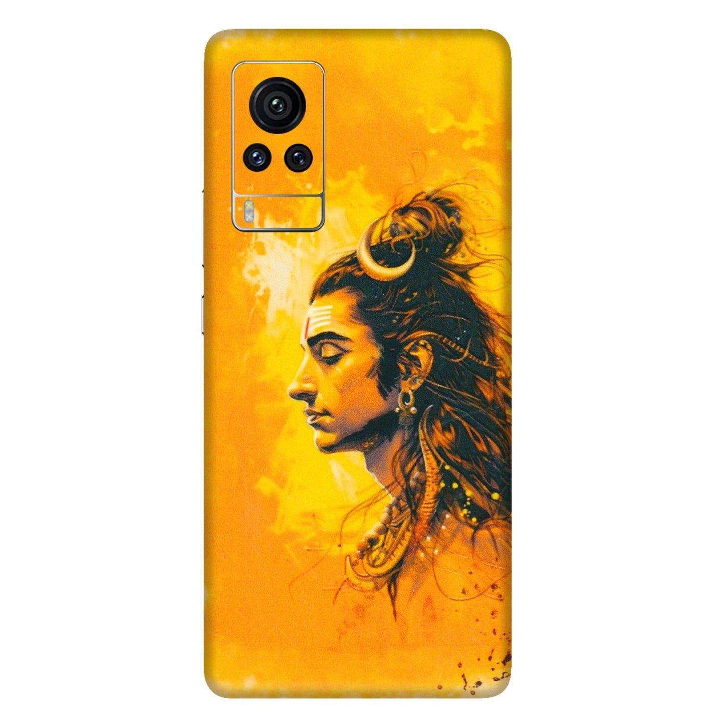 VIVO Z/V/X/T/U/S Series Phone Skins (All Models) - Shiv Shakti - 3D Embossed Finish (L-14) Vivo X60 Pro