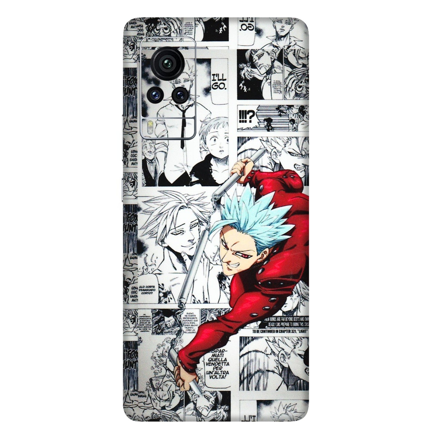VIVO Z/V/X/T/U/S Series Phone Skins (All Models) - Anime Comic - 3D Embossed Finish (L-192) Vivo X60 Pro