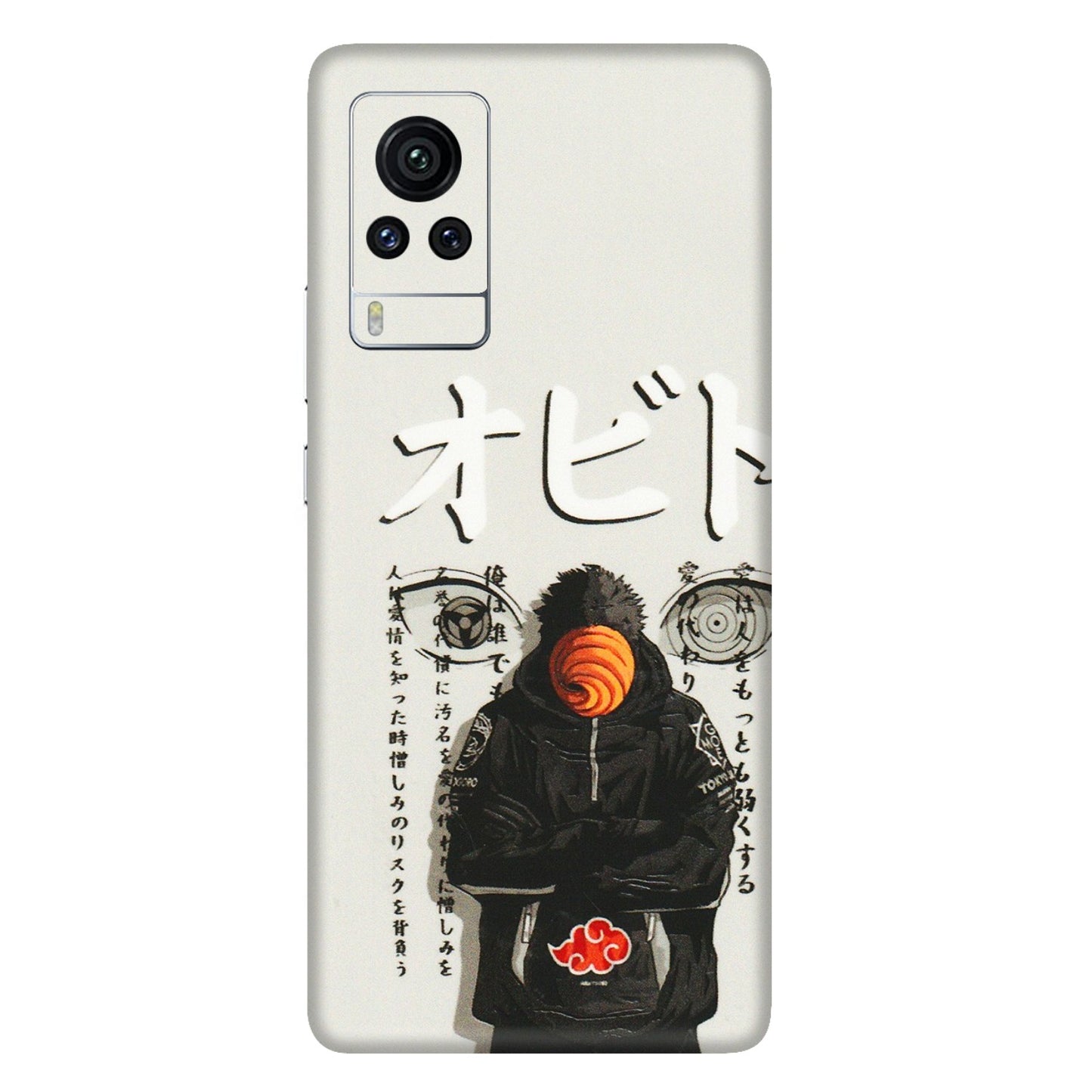 VIVO Z/V/X/T/U/S Series Phone Skins (All Models) - Obito Anime Eye - 3D Embossed Finish (L-19) Vivo X60 Pro
