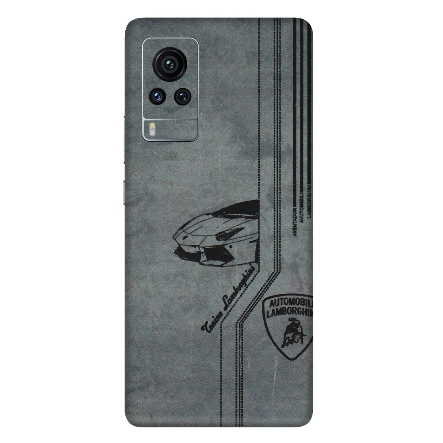 VIVO Z/V/X/T/U/S Series Phone Skins (All Models) - New Lamborgini Aventador - 3D Embossed Finish (L-321) Vivo X60 Pro