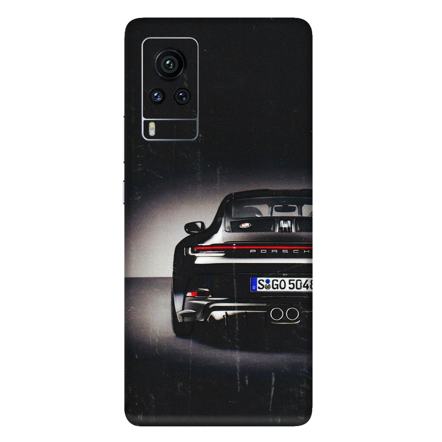 VIVO Z/V/X/T/U/S Series Phone Skins (All Models) - New Black Porsche GT3 - 3D Embossed Finish (L-327) Vivo X60 Pro