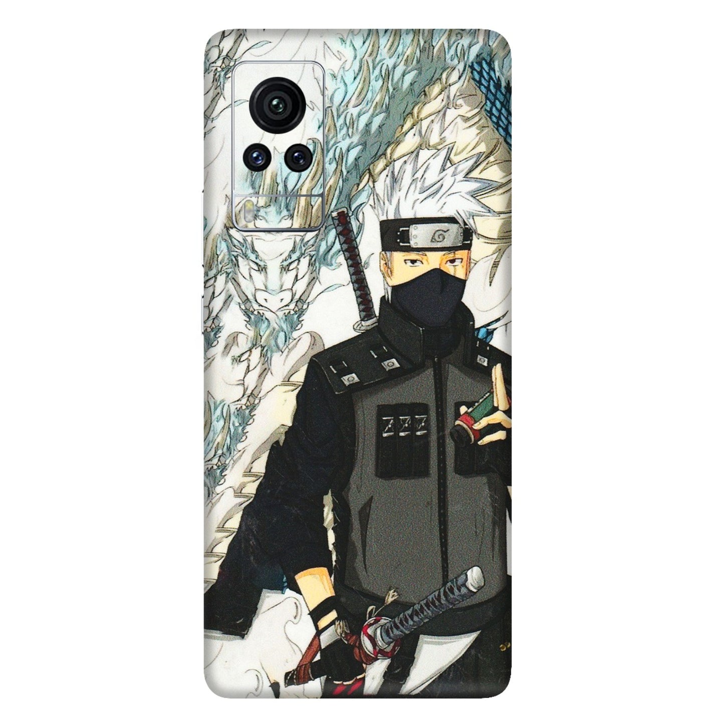 VIVO Z/V/X/T/U/S Series Phone Skins (All Models) - Kakashi Hatake Naruto Anime - 3D Embossed Finish (L-46) Vivo X60 Pro