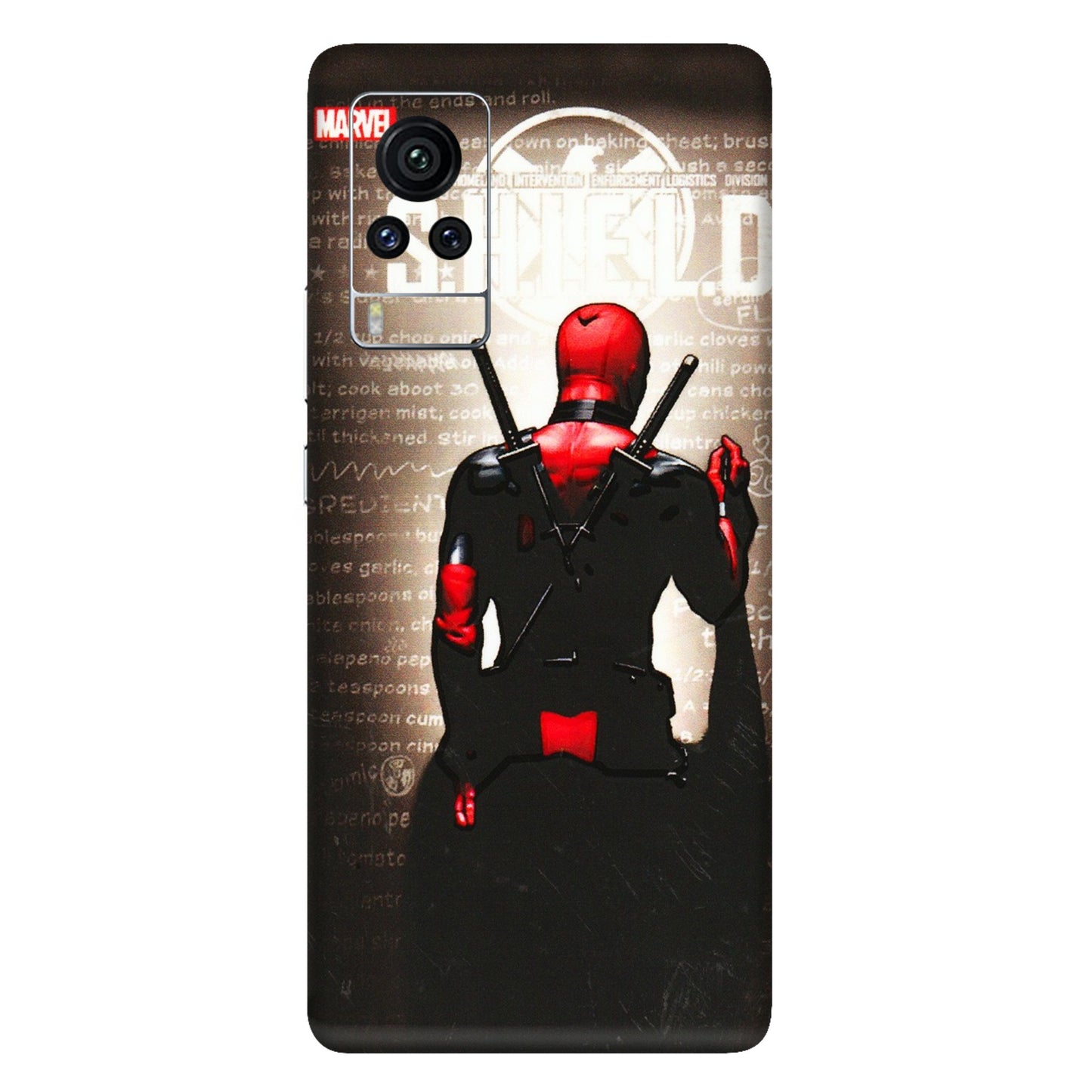 VIVO Z/V/X/T/U/S Series Phone Skins (All Models) - Deadpool - 3D Embossed Finish (L-56) Vivo X60 Pro