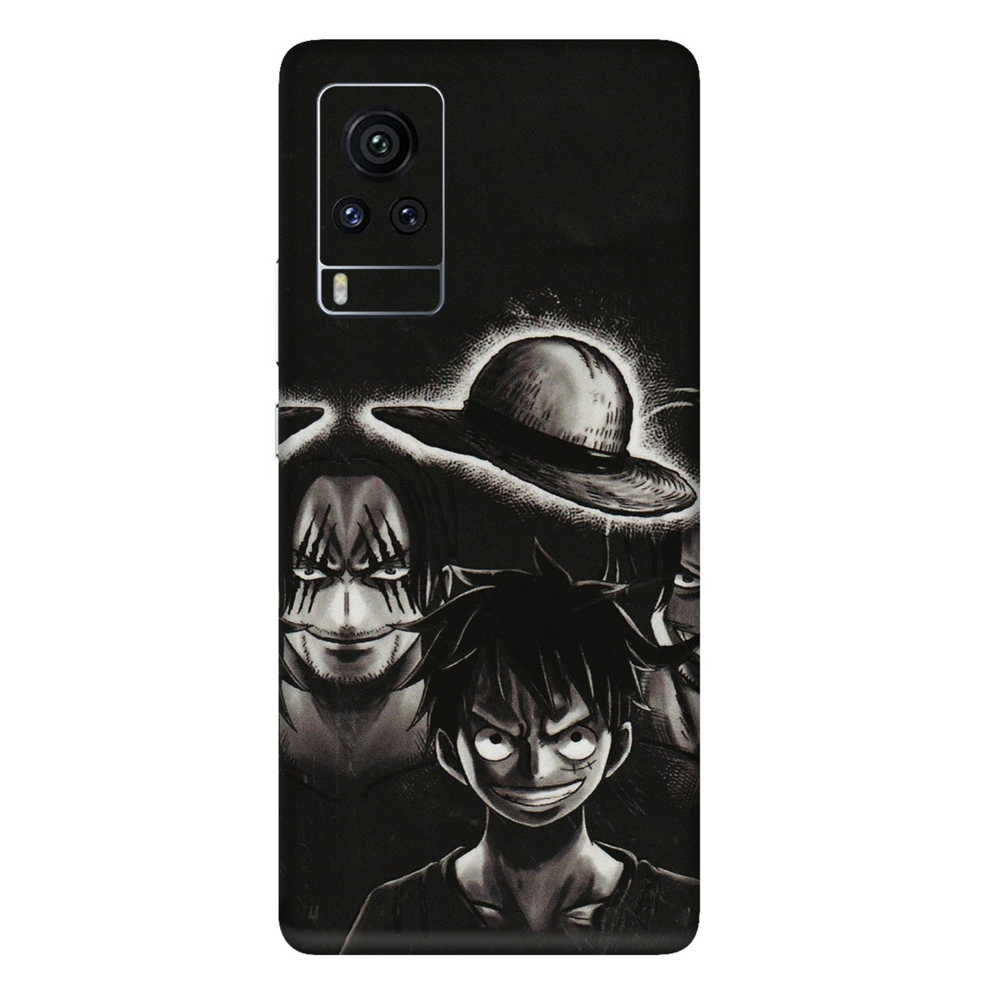 VIVO Z/V/X/T/U/S Series Phone Skins (All Models) - Black Luffy Hat - 3D Embossed Finish (L-57) Vivo X60 Pro