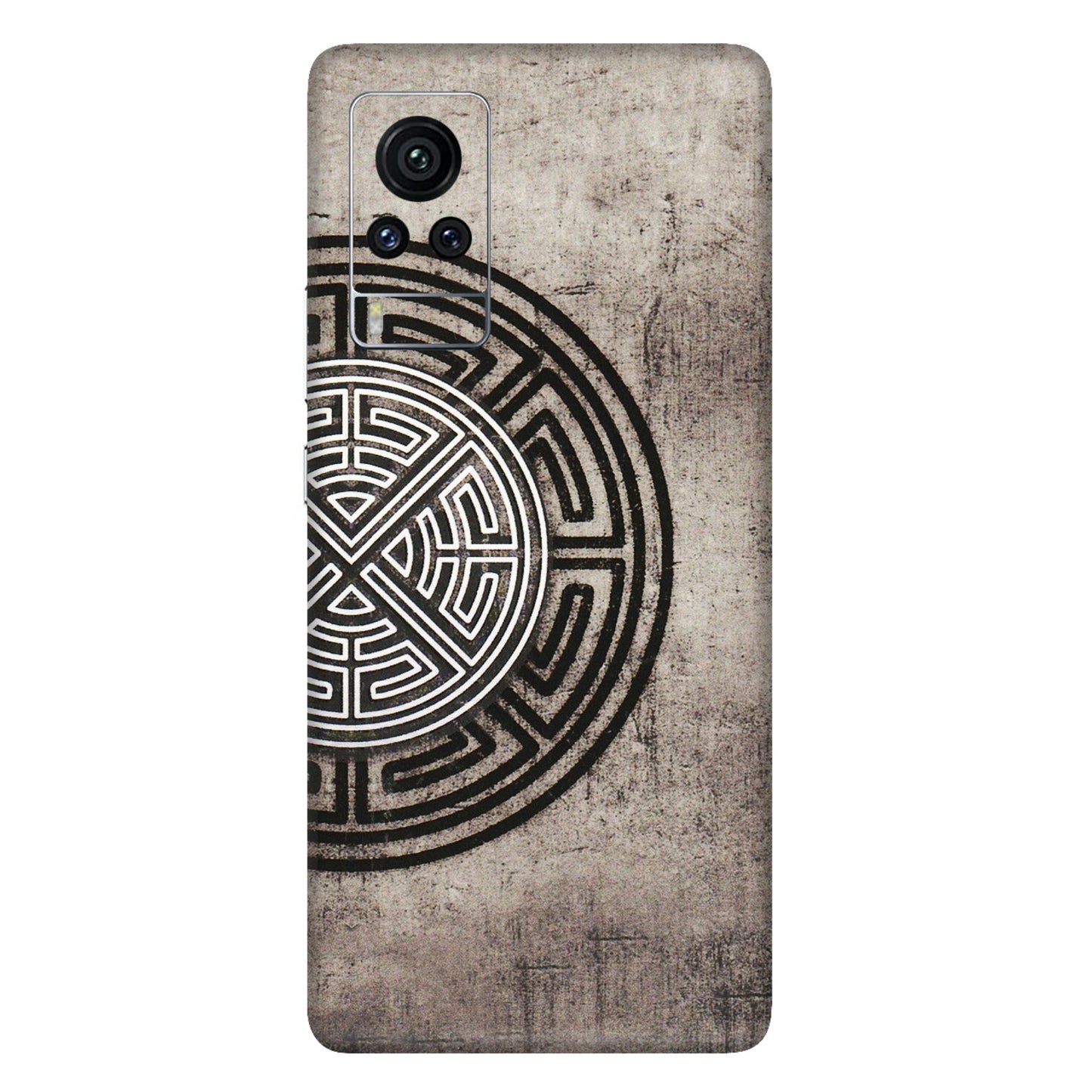 VIVO Z/V/X/T/U/S Series Phone Skins (All Models) - Mysterious Circular Design - 3D Embossed Finish (L-63) Vivo X60 Pro