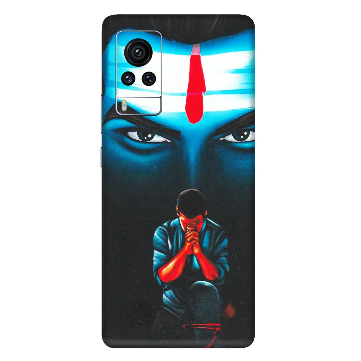 VIVO Z/V/X/T/U/S Series Phone Skins (All Models) - Mahakal Bhakt - Matte Finish (M-112) Vivo X60 Pro