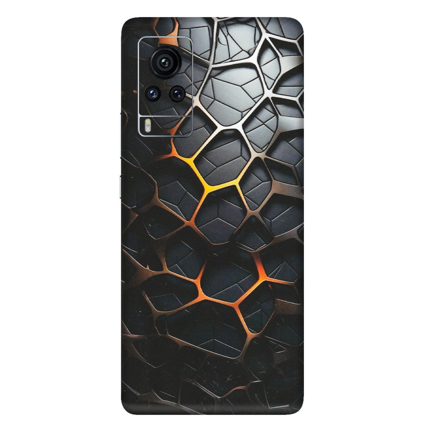 VIVO Z/V/X/T/U/S Series Phone Skins (All Models) - New Abstract Graphite Tiles - Matte Finish (M-130) Vivo X60 Pro