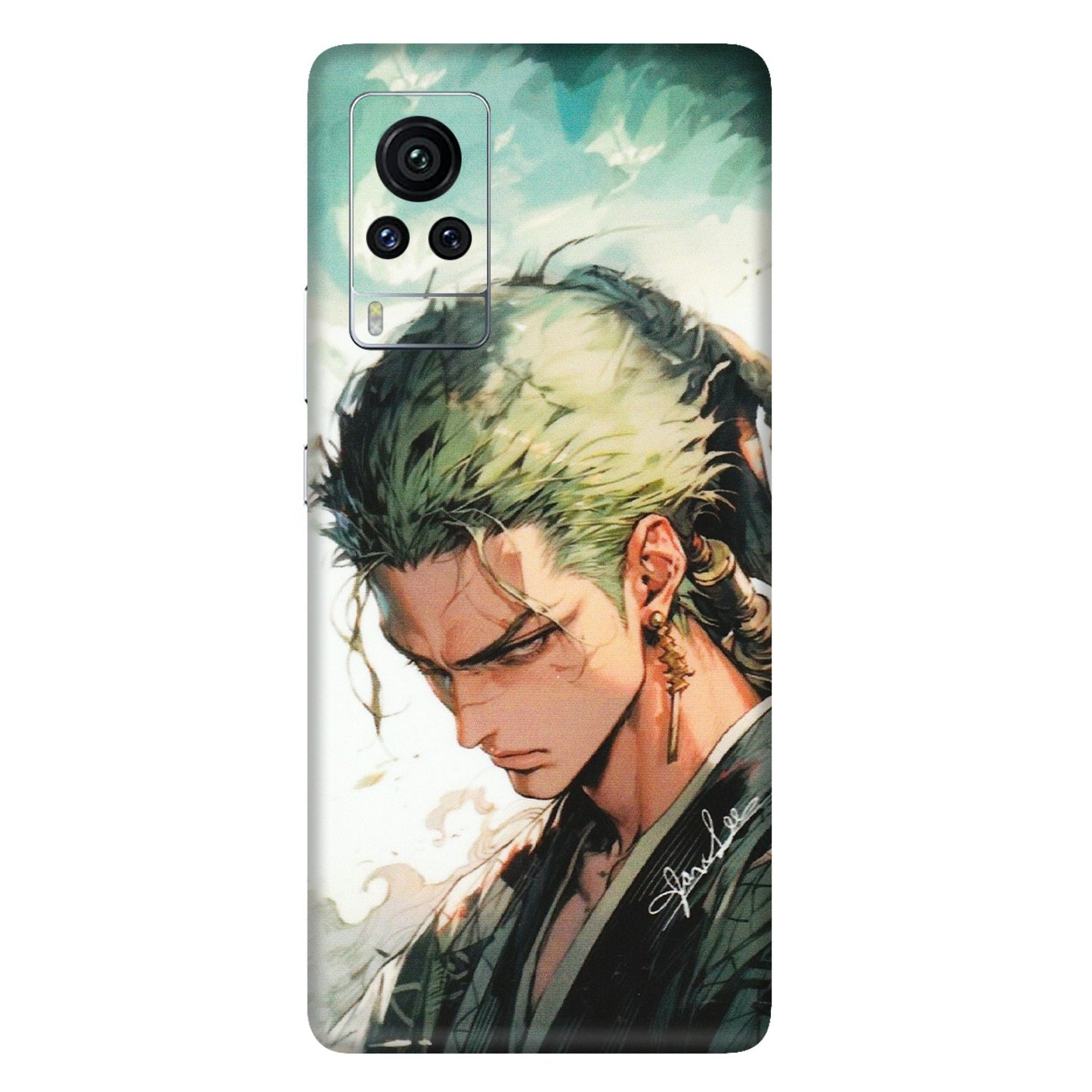 VIVO Z/V/X/T/U/S Series Phone Skins (All Models) - New Roronoa Zoro One Picece Anime - Matte Finish (M-140) Vivo X60 Pro