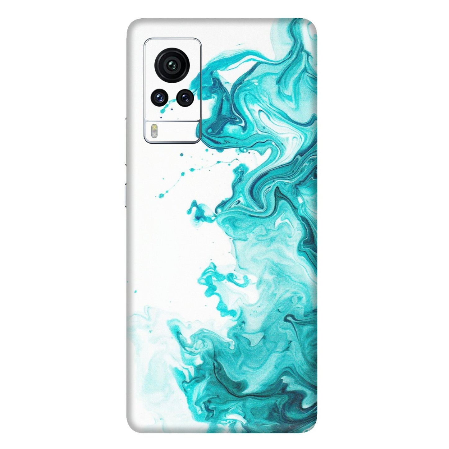 VIVO Z/V/X/T/U/S Series Phone Skins (All Models) - Sky Blue Abstract Colour - Matte Finish (M-146) Vivo X60 Pro