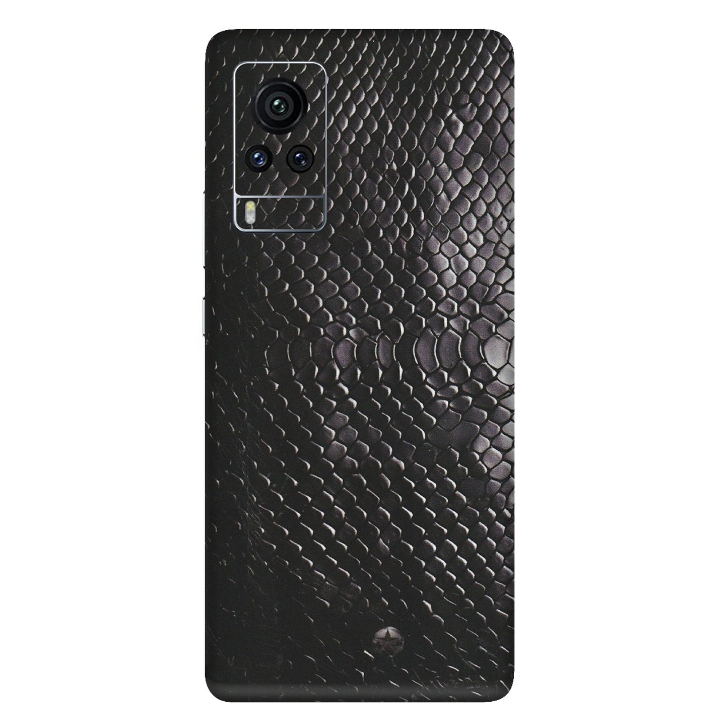 VIVO Z/V/X/T/U/S Series Phone Skins (All Models) - Black Snack Leather - Matte Finish (M-147) Vivo X60 Pro