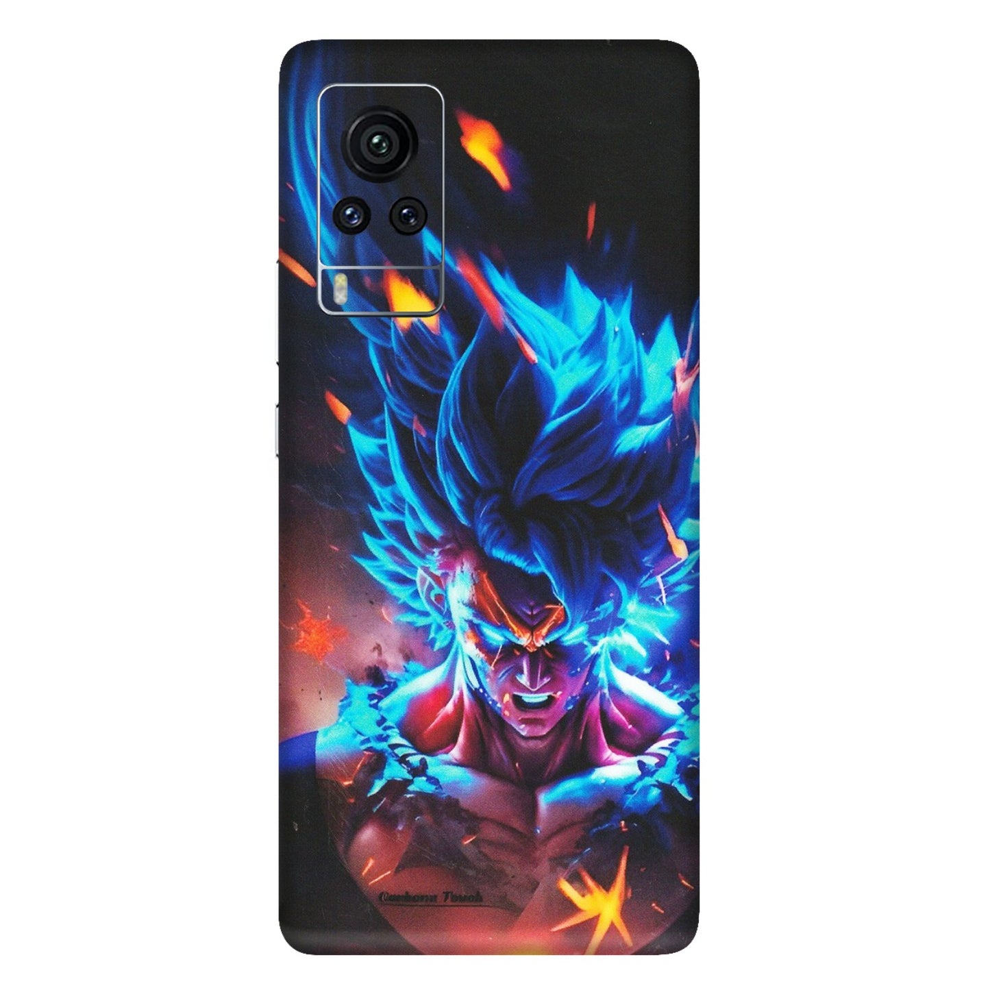 VIVO Z/V/X/T/U/S Series Phone Skins (All Models) - Angry Goku Dragon Ball Anime - Matte Finish (M-150) Vivo X60 Pro