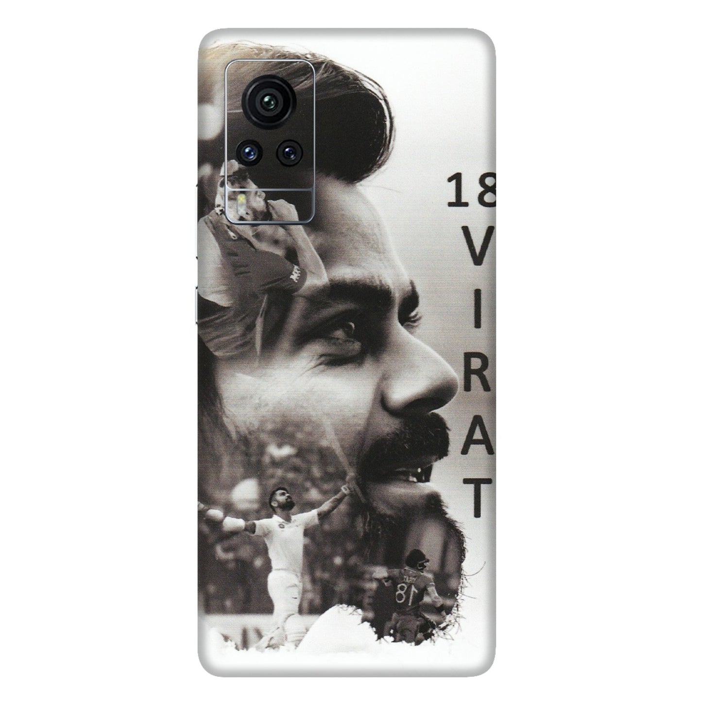 VIVO Z/V/X/T/U/S Series Phone Skins (All Models) - Virat Kohli Cricketer - Matte Finish (M-163) Vivo X60 Pro