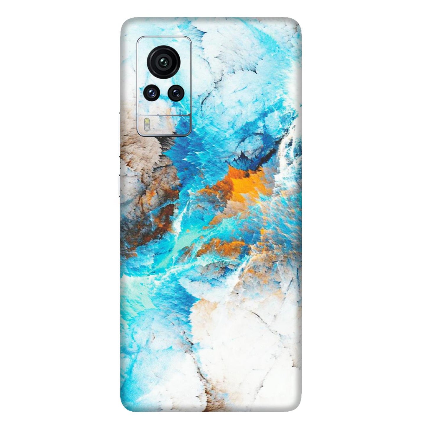 VIVO Z/V/X/T/U/S Series Phone Skins (All Models) - Blue Waves Abstract - Matte Finish (M-19) Vivo X60 Pro