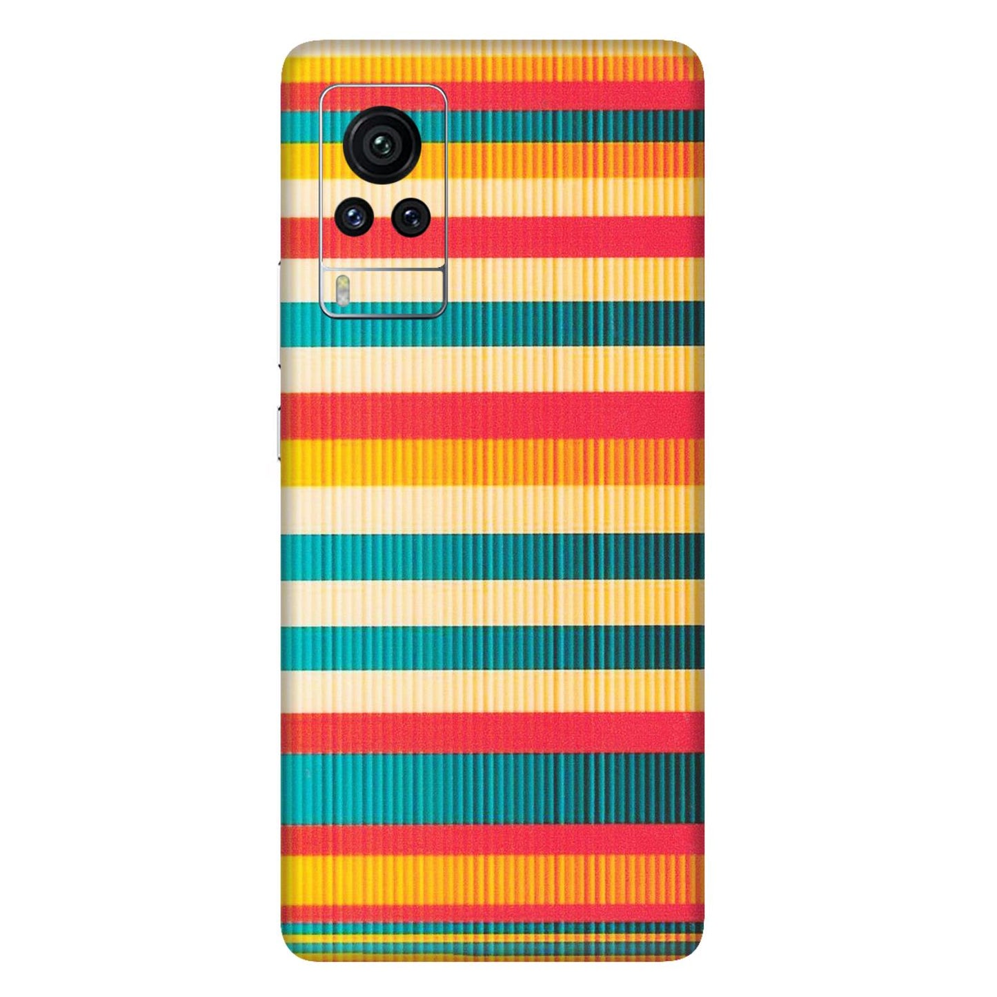 VIVO Z/V/X/T/U/S Series Phone Skins (All Models) - Colourful Stripes Soothing Effect - Matte Finish (M-86) Vivo X60 Pro