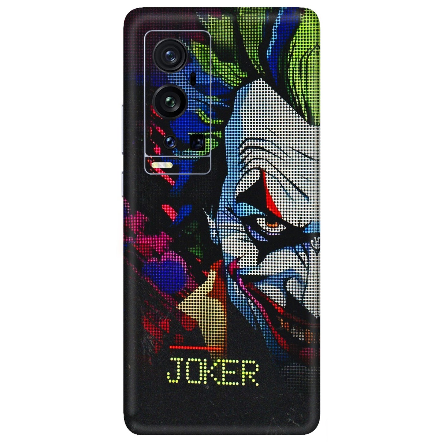 VIVO Z/V/X/T/U/S Series Phone Skins (All Models) - Joker Dot Matrix - 3D Embossed Finish (L-08) Vivo X60 Pro Plus