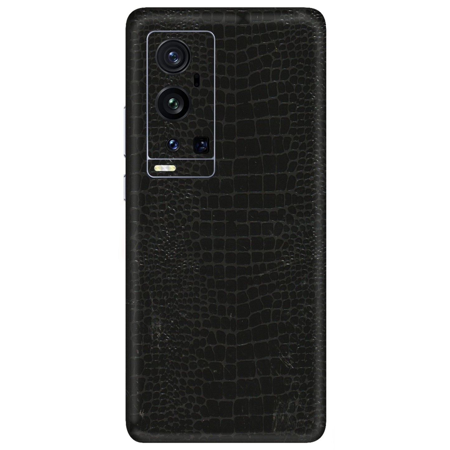 VIVO Z/V/X/T/U/S Series Phone Skins (All Models) - Snake Leather Black - 3D Embossed Finish (L-107) Vivo X60 Pro Plus