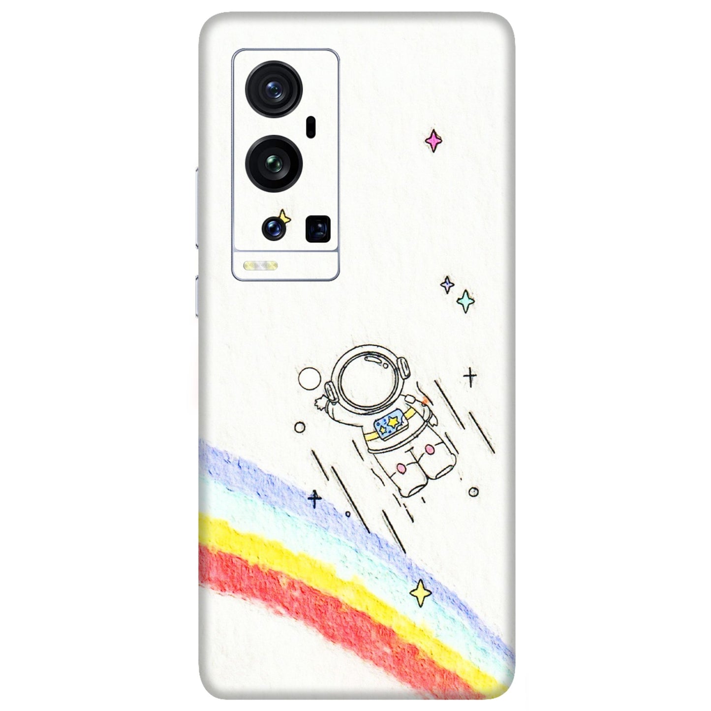 VIVO Z/V/X/T/U/S Series Phone Skins (All Models) - Milkyway Astronaut - 3D Embossed Finish (L-110) Vivo X60 Pro Plus