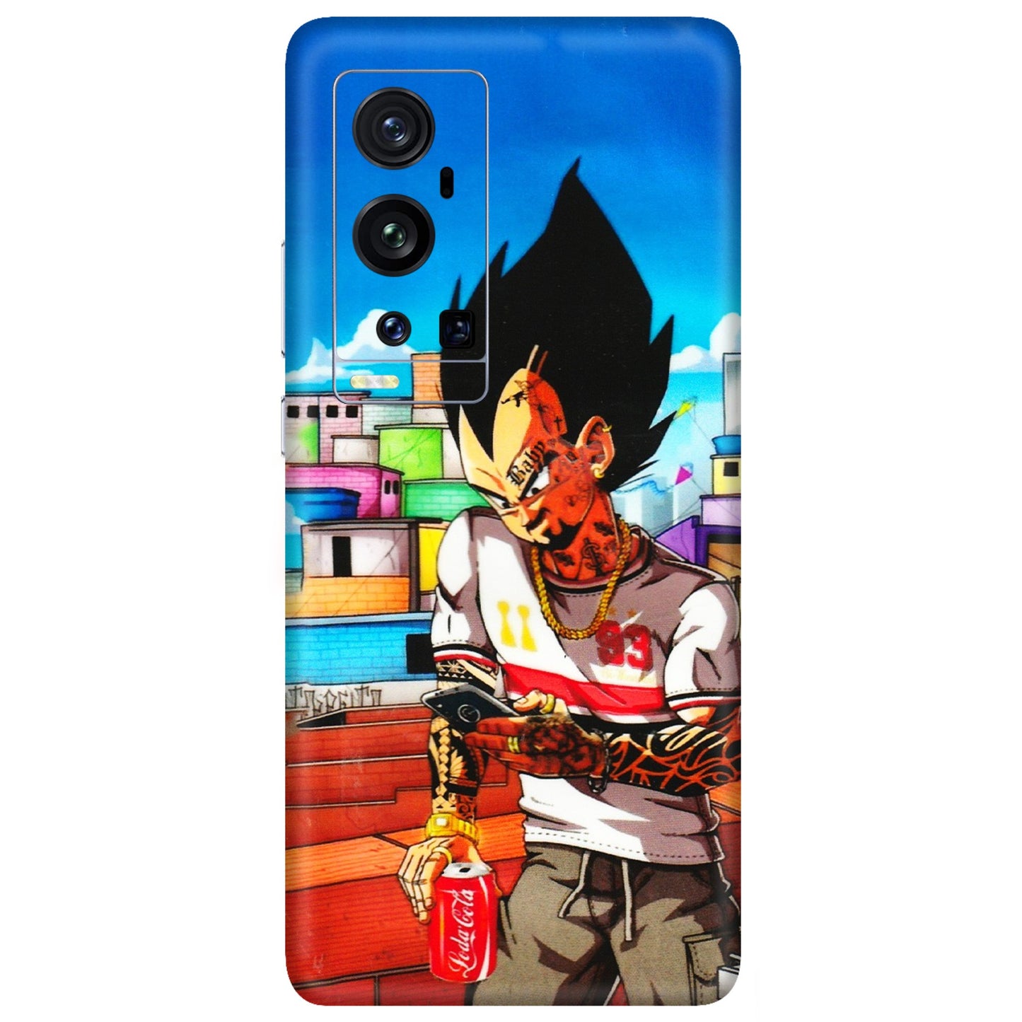 VIVO Z/V/X/T/U/S Series Phone Skins (All Models) - Vegeta - 3D Embossed Finish (L-136) Vivo X60 Pro Plus