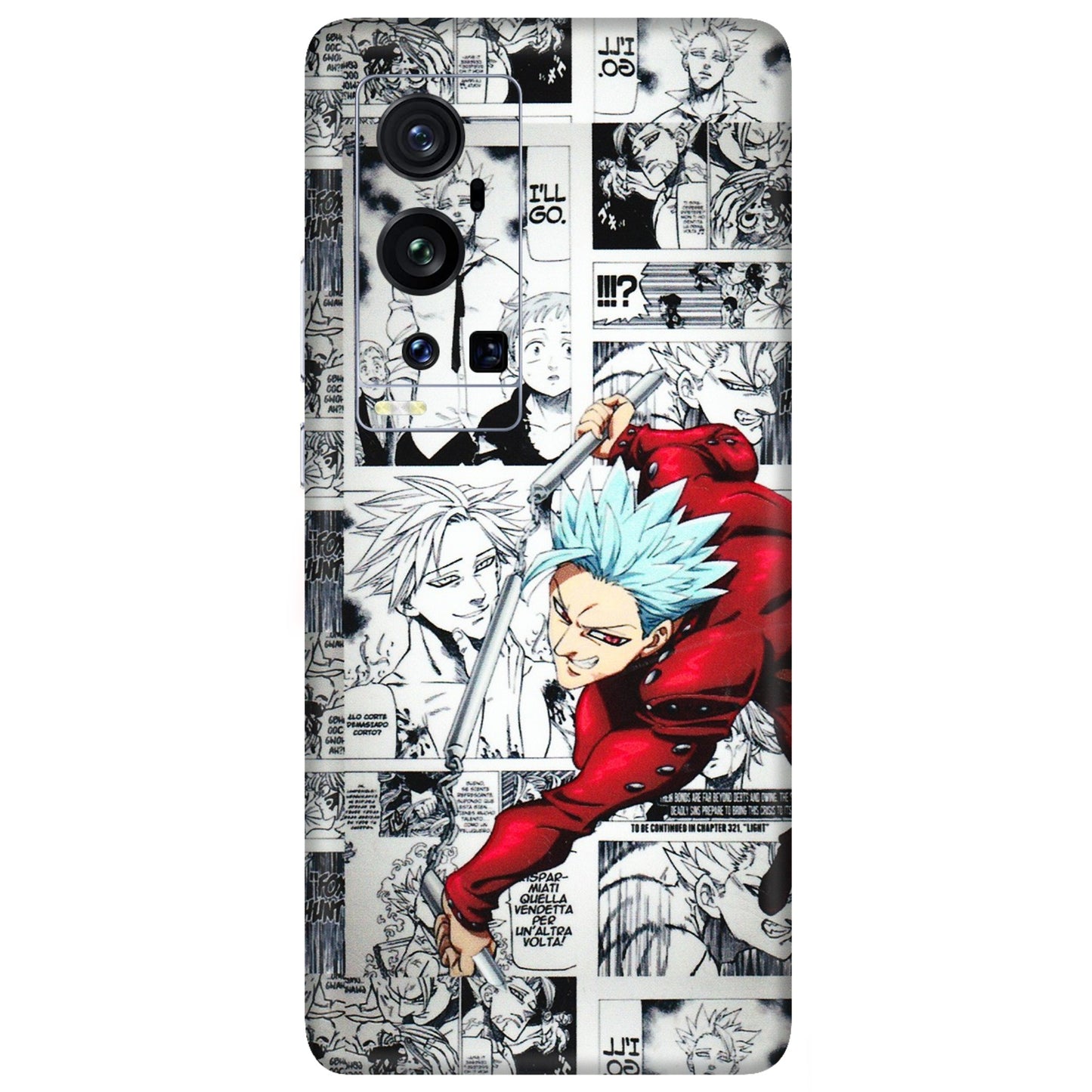 VIVO Z/V/X/T/U/S Series Phone Skins (All Models) - Anime Comic - 3D Embossed Finish (L-192) Vivo X60 Pro Plus