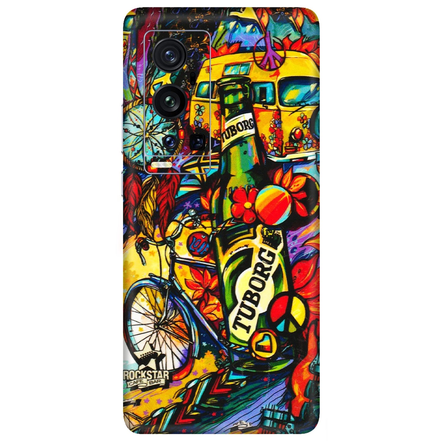 VIVO Z/V/X/T/U/S Series Phone Skins (All Models) - Cool Beer Bottle - 3D Embossed Finish (L-193) Vivo X60 Pro Plus