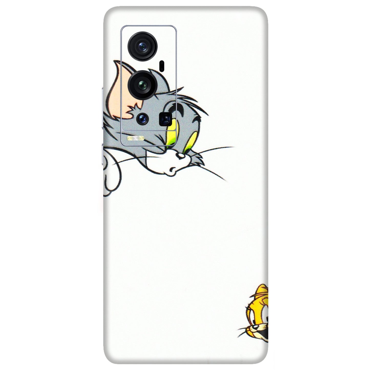VIVO Z/V/X/T/U/S Series Phone Skins (All Models) - Cute Tom And Jerry - 3D Embossed Finish (L-220) Vivo X60 Pro Plus