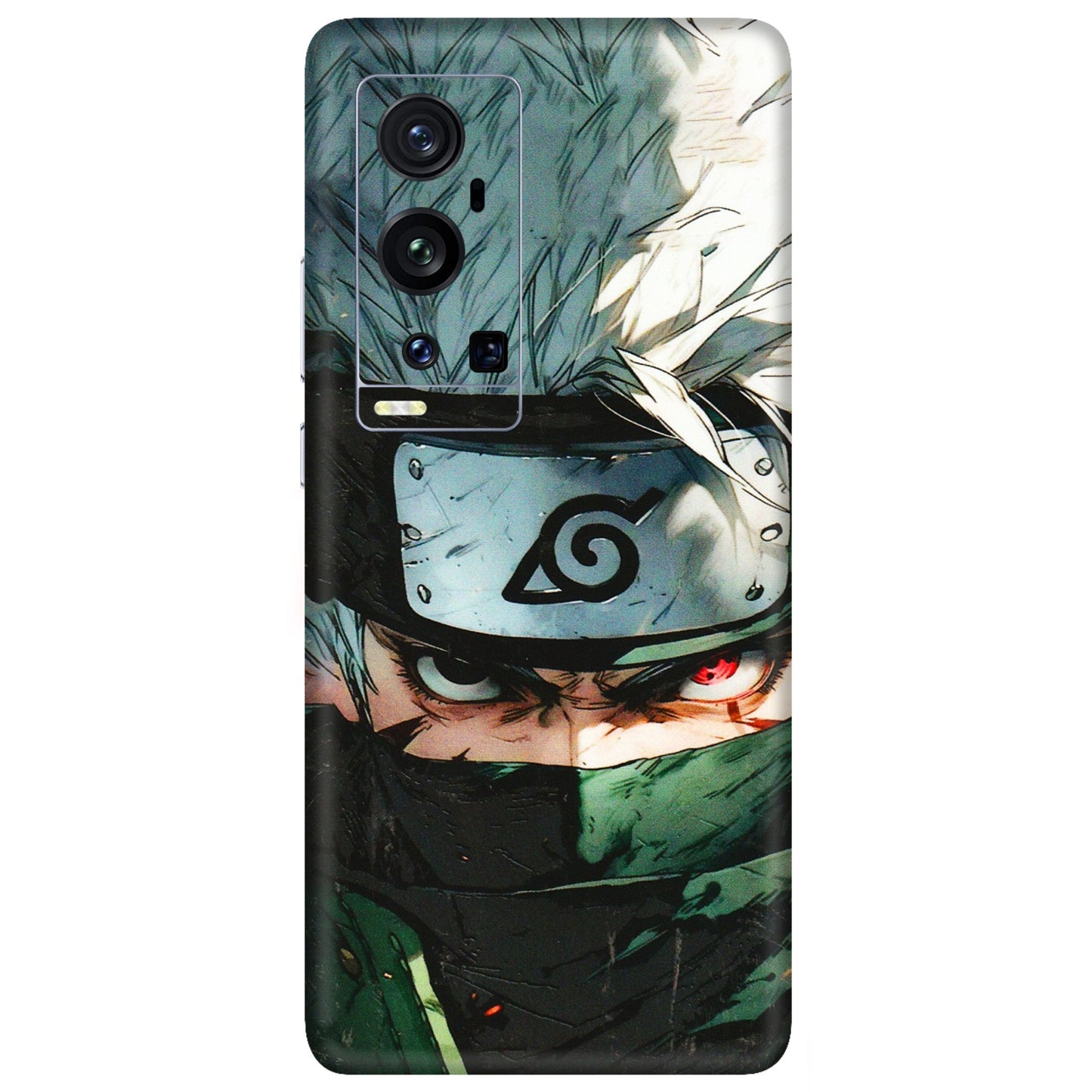 VIVO Z/V/X/T/U/S Series Phone Skins (All Models) - Kakashi Red Eye Focus - 3D Embossed Finish (L-227) Vivo X60 Pro Plus