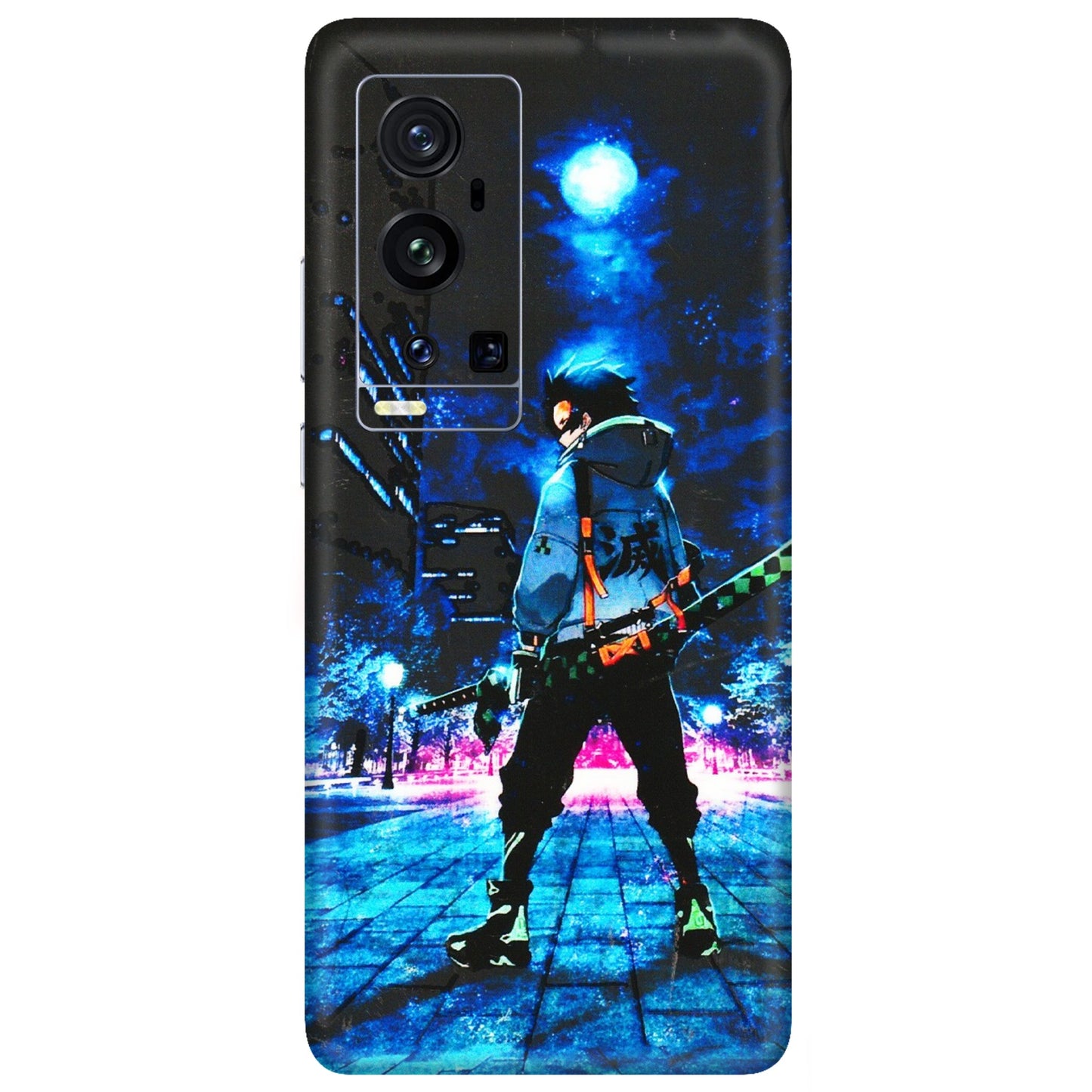 VIVO Z/V/X/T/U/S Series Phone Skins (All Models) - Demon Slayer Sword - 3D Embossed Finish (L-247) Vivo X60 Pro Plus