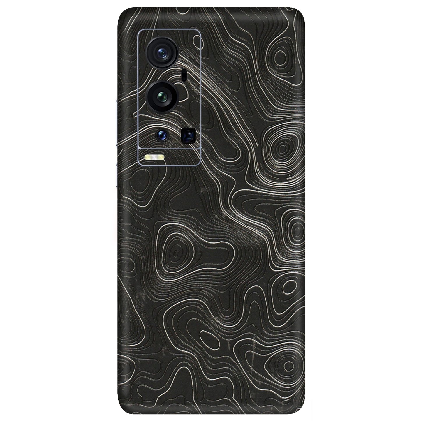 VIVO Z/V/X/T/U/S Series Phone Skins (All Models) - Abstract White Line Map - 3D Embossed Finish (L-269) Vivo X60 Pro Plus