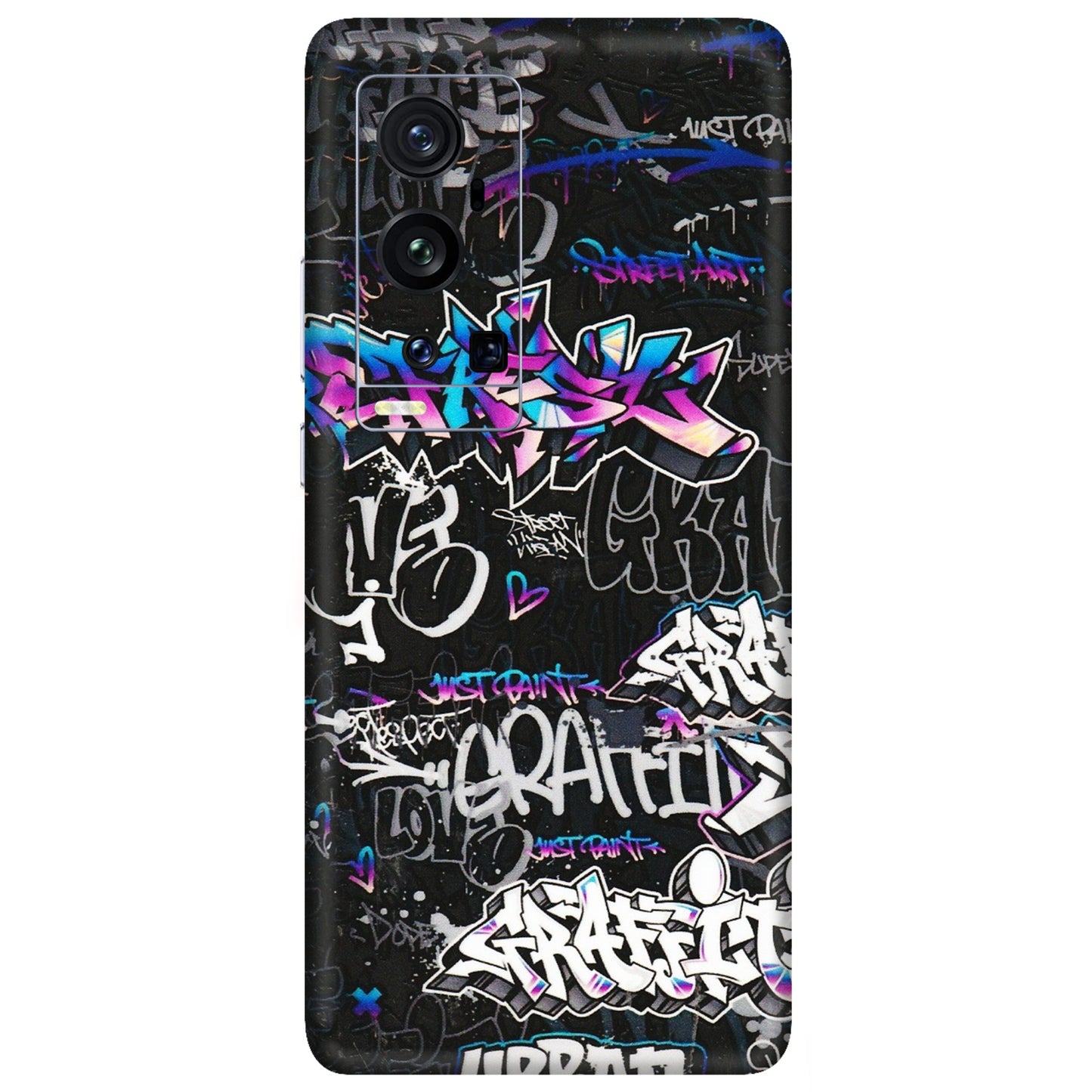 VIVO Z/V/X/T/U/S Series Phone Skins (All Models) - Graffiti Killer - 3D Embossed Finish (L-274) Vivo X60 Pro Plus