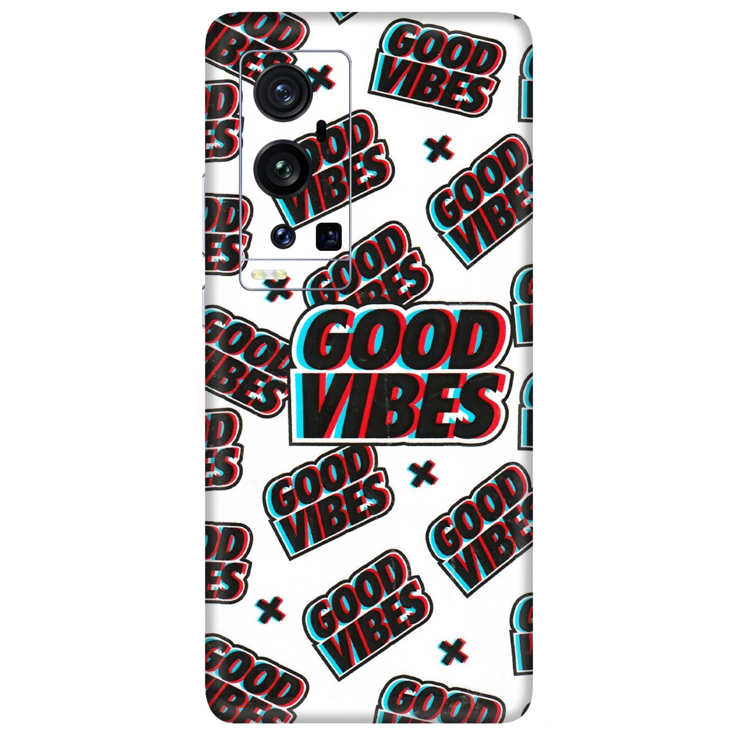 VIVO Z/V/X/T/U/S Series Phone Skins (All Models) - Good Vibes - 3D Embossed Finish (L-282) Vivo X60 Pro Plus