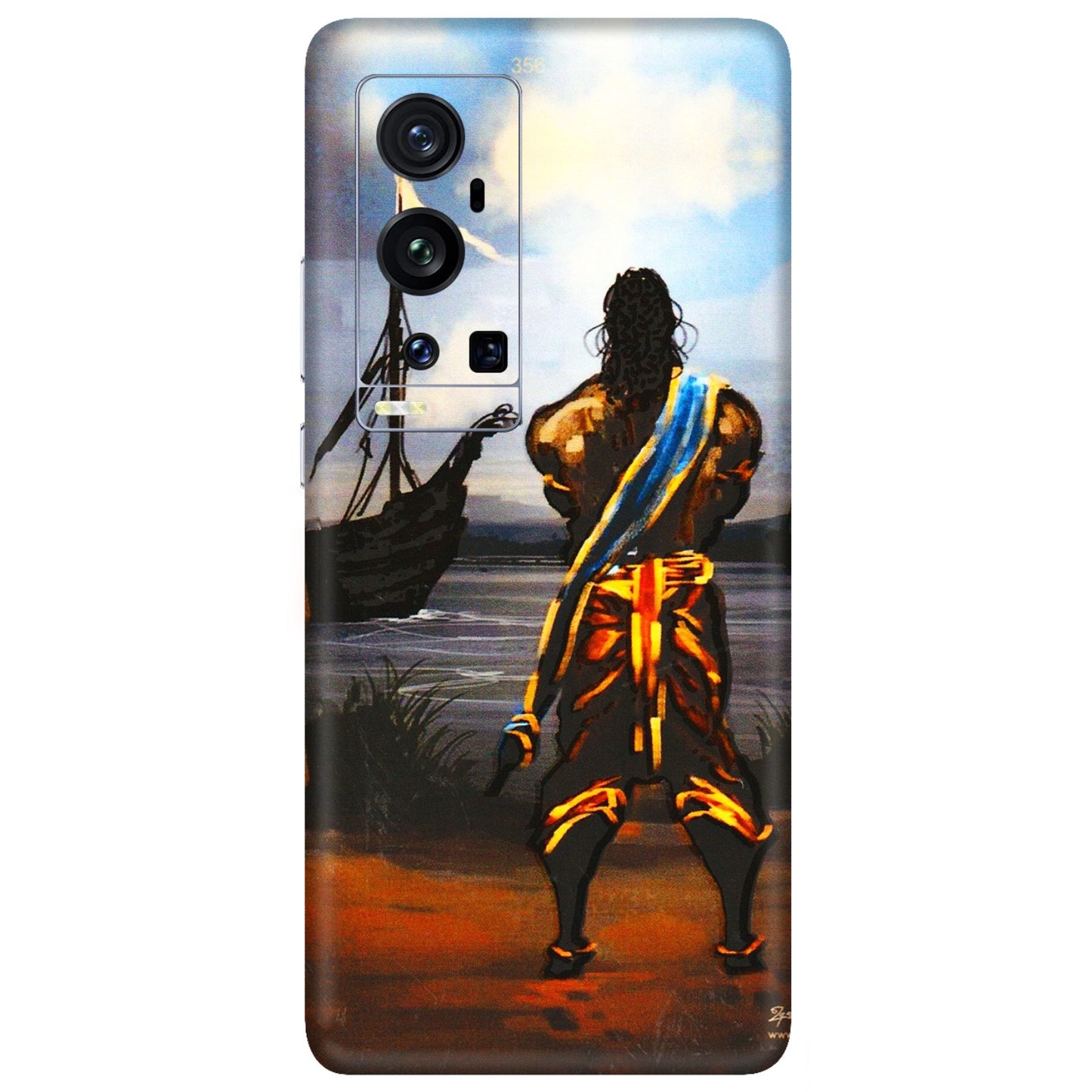 VIVO Z/V/X/T/U/S Series Phone Skins (All Models) - Heavenly God Figure - 3D Embossed Finish (L-34) Vivo X60 Pro Plus