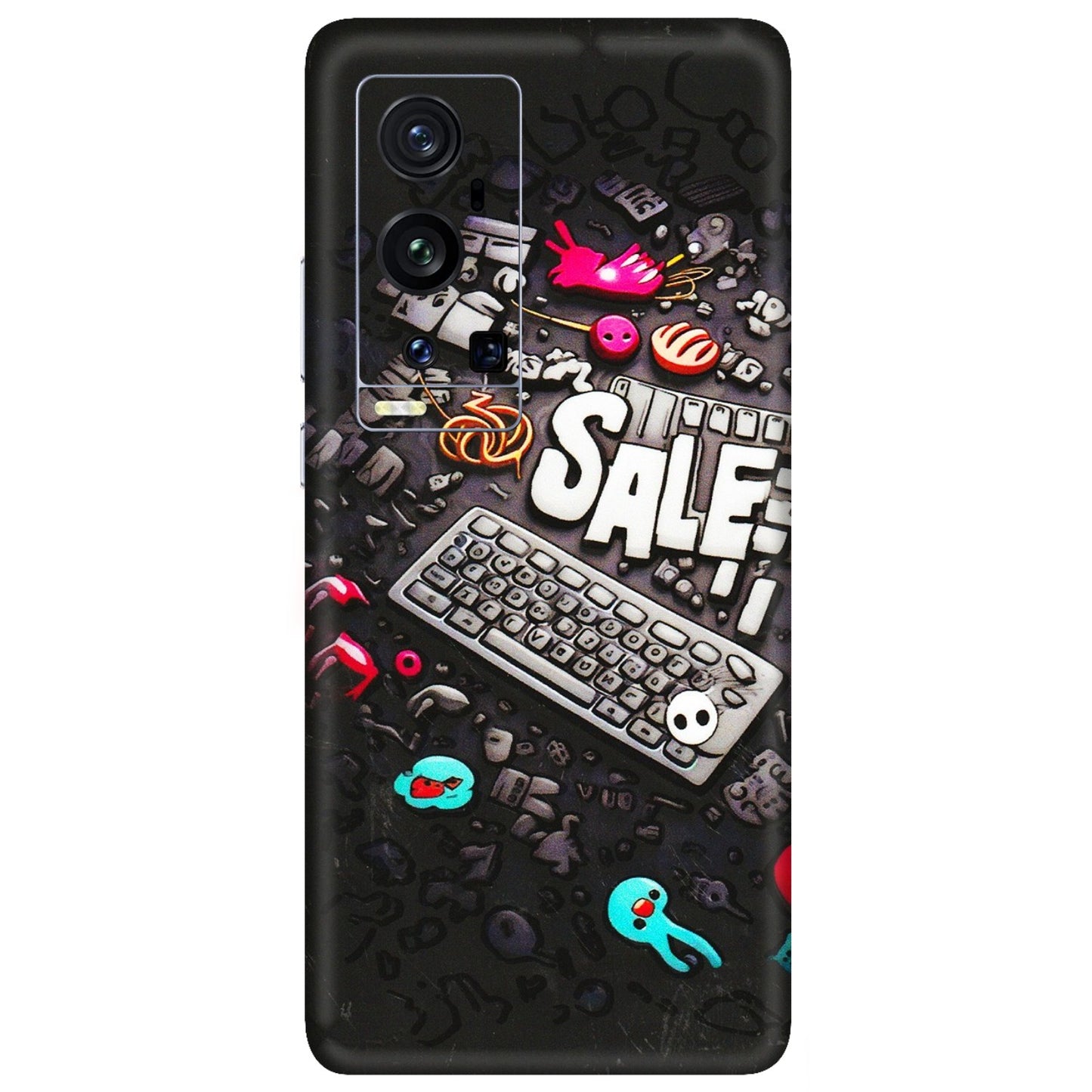 VIVO Z/V/X/T/U/S Series Phone Skins (All Models) - Gadgets Sale - 3D Embossed Finish (L-50) Vivo X60 Pro Plus