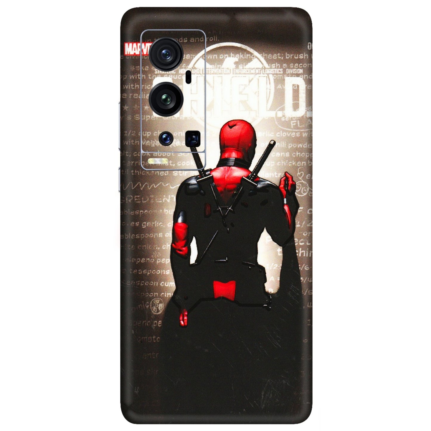 VIVO Z/V/X/T/U/S Series Phone Skins (All Models) - Deadpool - 3D Embossed Finish (L-56) Vivo X60 Pro Plus