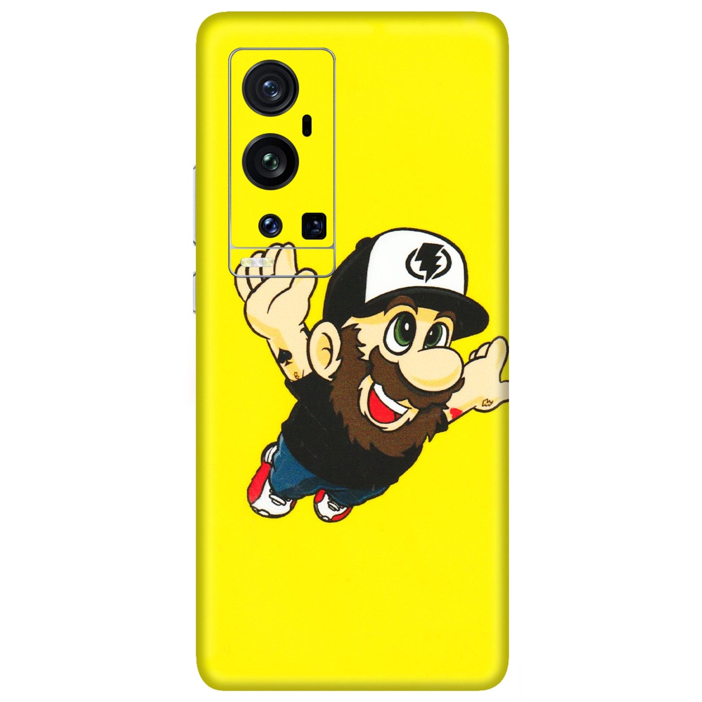 VIVO Z/V/X/T/U/S Series Phone Skins (All Models) - Flying Beardo - 3D Embossed Finish (L-60) Vivo X60 Pro Plus